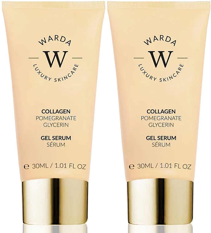 Набір - Warda Skin Lifter Boost Collagen Gel Serum (gel/serum/2x30ml) — фото N1