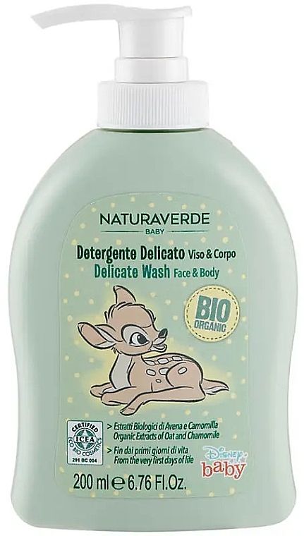 Жидкое детское мыло - Naturaverde Baby Bio Delicate Wash Face & Body — фото N1