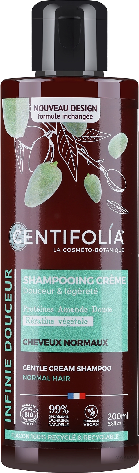 Крем-шампунь для нормального волосся "Мигдаль і камелія" - Centifolia Cream Shampoo Normal Hair — фото 200ml