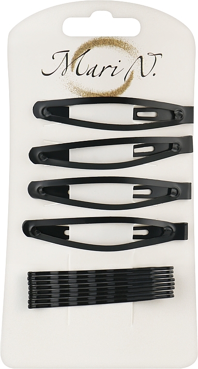 Набір шпильок для волосся SM450d2, чорні, 12 шт - Mari N. — фото N1