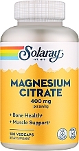 Духи, Парфюмерия, косметика Пищевая добавка "Цитрат магния", 400 мг - Solaray Magnesium Citrate 400 mg