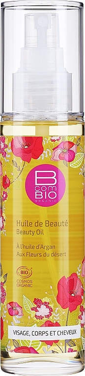 Косметична олія для обличчя, тіла та волосся - BcomBIO Beauty Oil — фото N1