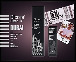 Dicora Urban Fit Dubai - Набор (edt/100 ml + edt/30 ml) — фото N1