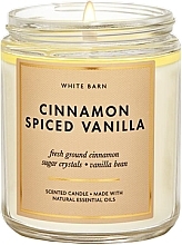 Духи, Парфюмерия, косметика Аромасвеча - Bath And Body Works Cinnamon Spiced Vanilla Single Wick Candle