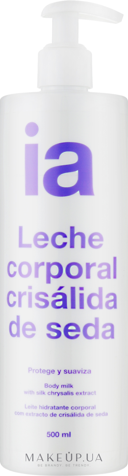 Увлажняющее молочко для тела с экстрактом шелка - Interapothek Leche Hidratante Corporal Con Crisalida De Seda — фото 500ml
