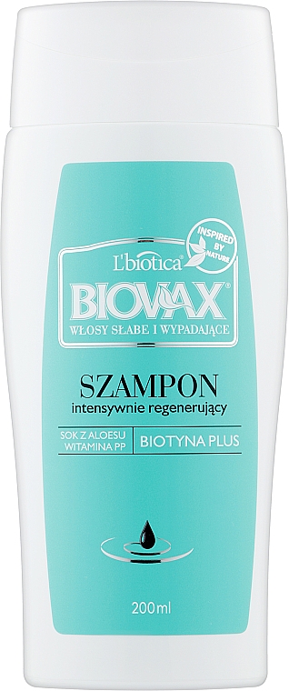 Шампунь от выпадения волос - L'biotica Biovax Anti-Hair Loss Shampoo