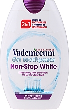 Зубна паста 2 в 1 відбілювальна - Vademecum Non-Stop White 2in1 Toothpaste + Mouthwash — фото N1
