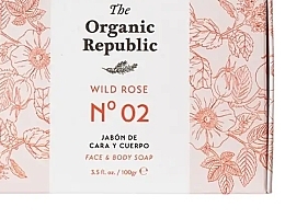 Мыло - The Organic Republic Wild Rose Face Body Soap — фото N1