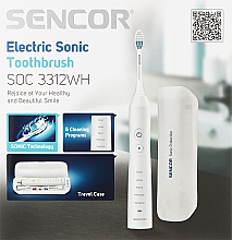 Парфумерія, косметика Електрична зубна щітка, SOC 3312 WH - Sencor