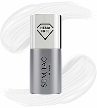 База для гибридного гель-лака - Semilac UV Hybrid Base HEMA Free — фото N1