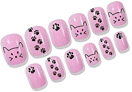 Накладные самоклеящиеся ногти для детей "Коты", 971 - Deni Carte Tipsy Kids  — фото N2