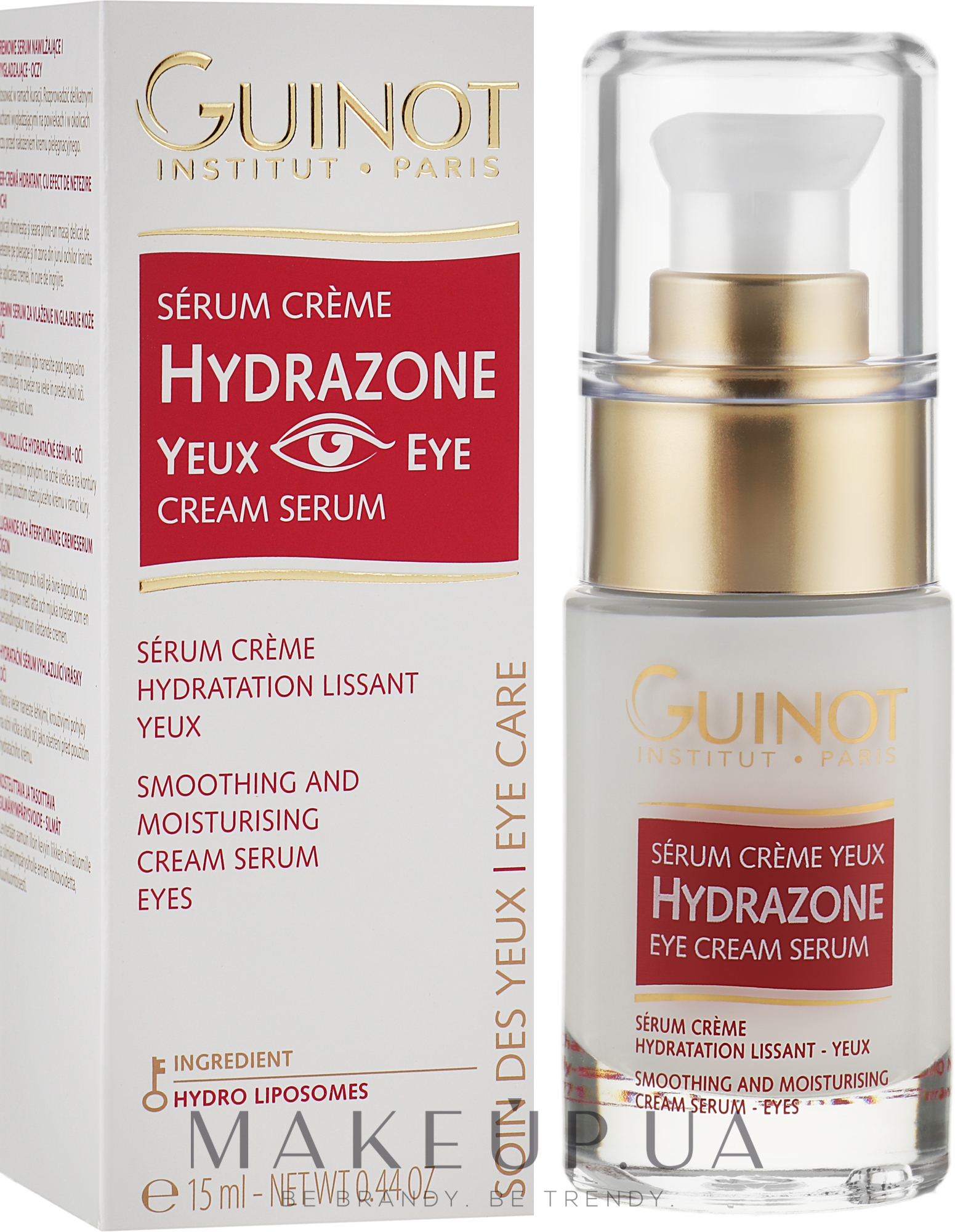 Інтенсивний зволожувальний крем для ділянки очей - Guinot Hydrazone Yeux — фото 15ml