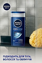 Гель для душа 3в1 - NIVEA MEN Cool Kick Shower Gel — фото N8