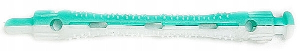 Бигуди-коклюшки для холодной завивки, длина 7 см, d6 мм, бело-зеленые, 12 шт - Xhair — фото N3