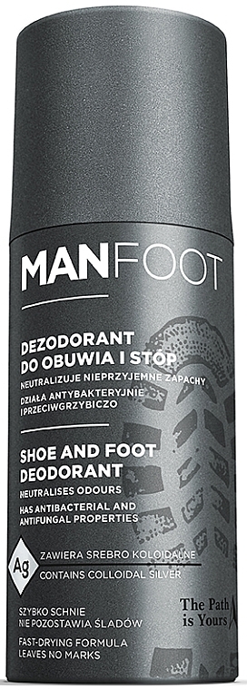 Дезодорант для взуття та ніг - ManFoot Shoes Deodorant — фото N1