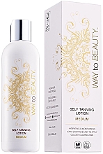 Парфумерія, косметика Лосьйон для автозасмаги - White to Brown Way To Beauty Medium Self Tanning Lotion