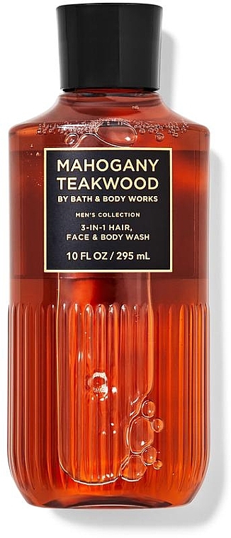 Bath & Body Works Mahogany Teakwood 3-in-1 Hair, Face & Body Wash - Гель для душу — фото N1