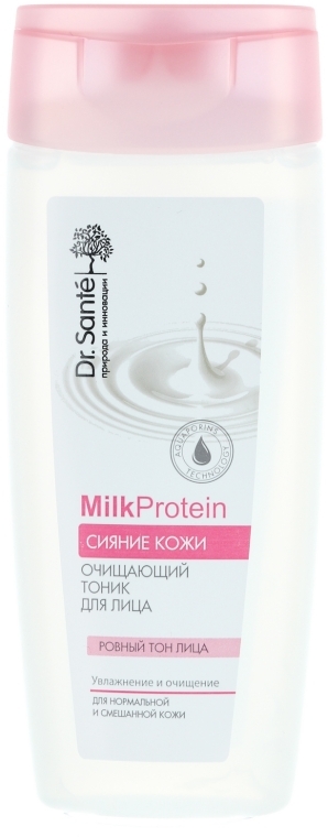 Очищуючий тонік для обличчя - Dr.Sante Milk Protein