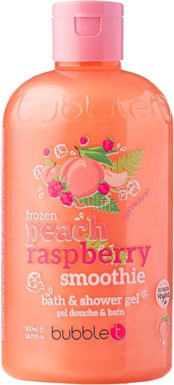 Гель для душа - Bubble T Bath & Shower Gel Peach & Raspberry  — фото N1