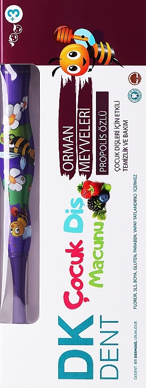 Зубна паста "Лісові ягоди" - Dermokil DKDent Toothpaste — фото N2
