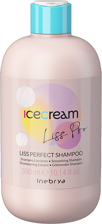 Шампунь для жорсткого і неслухняного волосся - Inebrya Ice Cream Liss-Pro Liss Perfect Shampoo