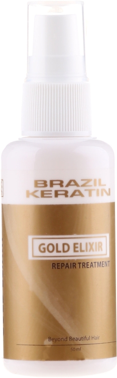 Эликсир для волос - Brazil Keratin Gold Elixir Repair Treatment — фото N3