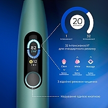 Розумна зубна щітка Oclean X Pro Green - Oclean X Pro Mist Green (OLED) (Global) — фото N9