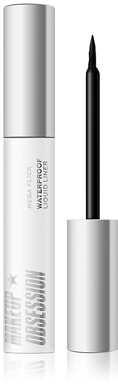 Подводка для глаз - Makeup Obsession Mega Flick Waterproof Liquid Eyeliner — фото N1