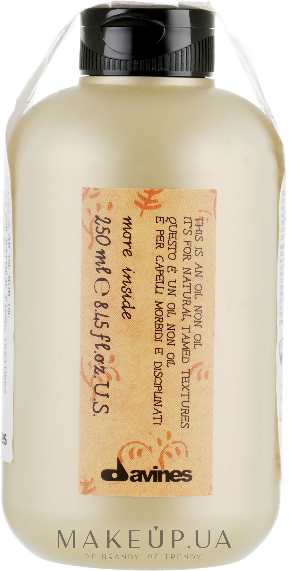 Масло без масла для природних слухняних укладок - Davines Oil Non Oil More Inside — фото 250ml