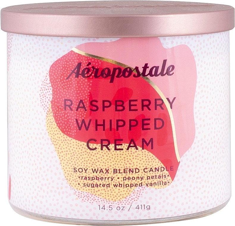 Ароматическая свеча - Aeropostale Raspberry Whipped Cream Fine Fragrance Candle — фото N1