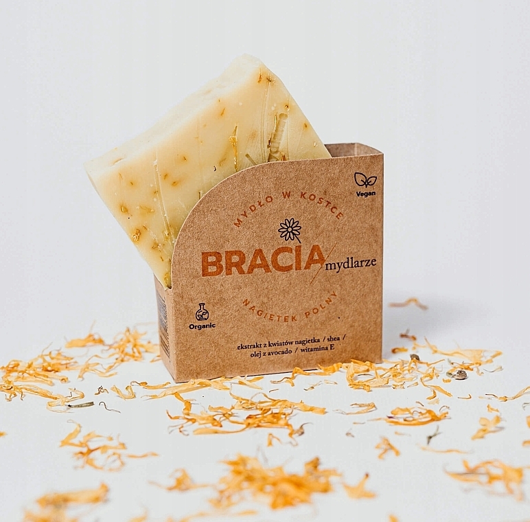 Тверде мило з календулою - Bracia Mydlarze Dry & Sensitive Skin Solid Soap Calendula Field — фото N3