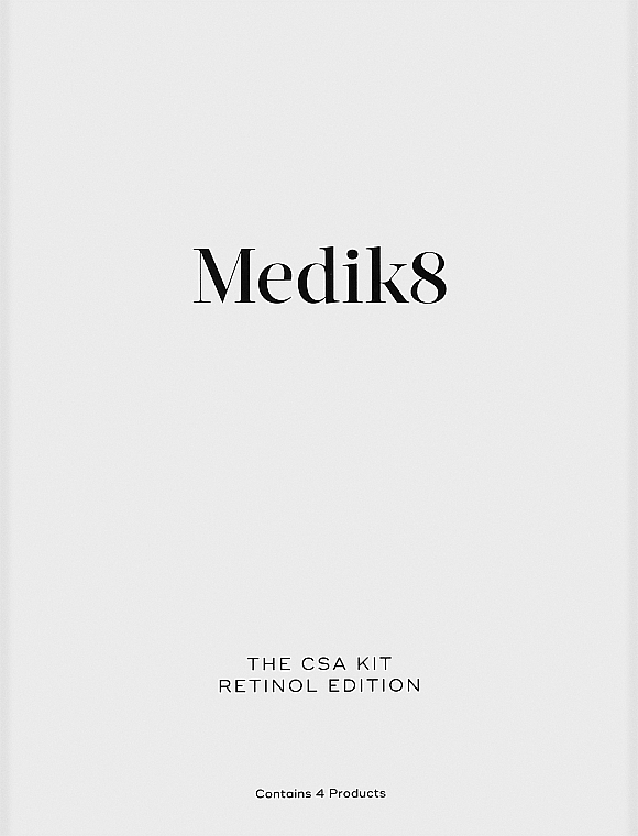 Набір - Medik8 The CSA Kit Retinol Edition (cl/gel/40ml + ser/30ml + cr/50ml + ser/15ml) — фото N1