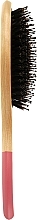 Деревянная расческа с натуральной и нейлоновой щетиной, 498639 - Inter-Vion Wooden Line Brush — фото N2