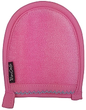 Бамбуковая рукавичка для снятия макияжа, светло-розовая - Deni Carte — фото N1
