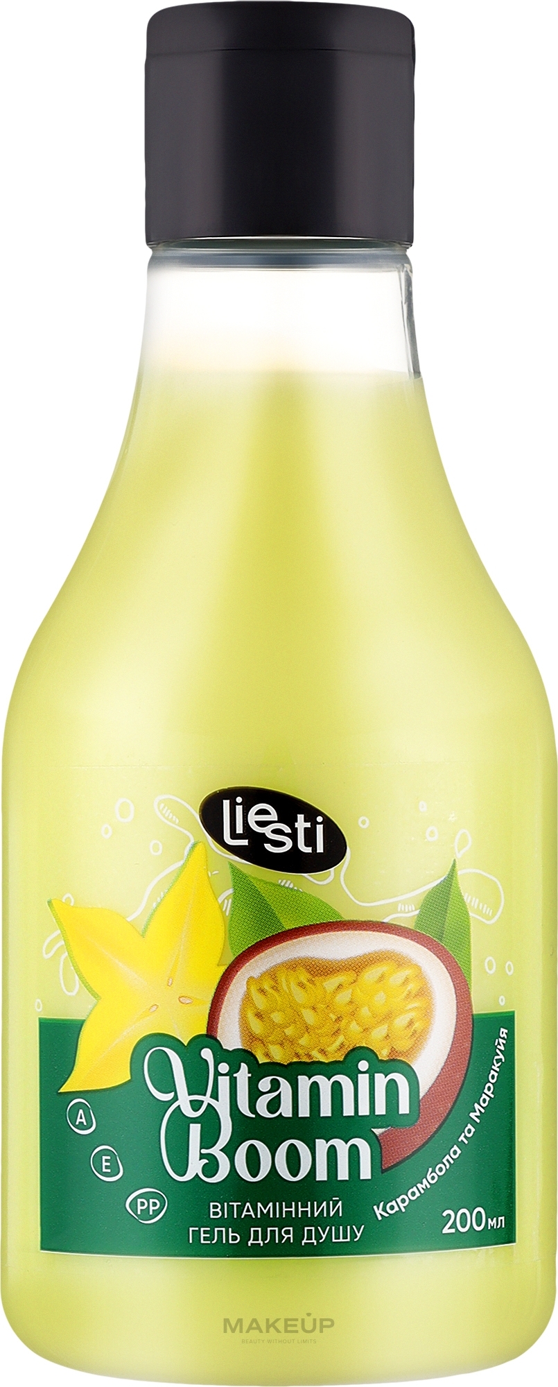 Вітамінний гель для душу "Карамбола та Маракуйя" - Liesti  Vitamin Boom Shower Gel — фото 200ml