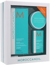 Парфумерія, косметика Набір - Moroccanoil Hair Care (oil/100ml + oil/25ml + candle/40g)