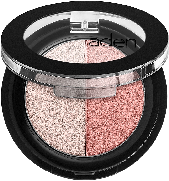 Тени для век - Aden Cosmetics Shine Eyeshadow Powder Duo — фото N1