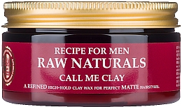 Парфумерія, косметика Віск для волосся - Recipe For Men RAW Naturals Call Me Clay