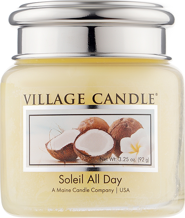 Ароматическая свеча в банке "Солнечный день" - Village Candle Soleil All Day — фото N1