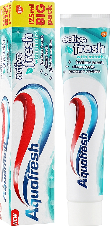 Зубная паста "Заряд свежести" - Aquafresh Active Fresh with Menthol — фото N2