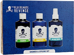 Духи, Парфюмерия, косметика Набор - The Bluebeards Revenge Shower & Styling Set (h/spray/300ml + shm/300ml + cond/300ml)