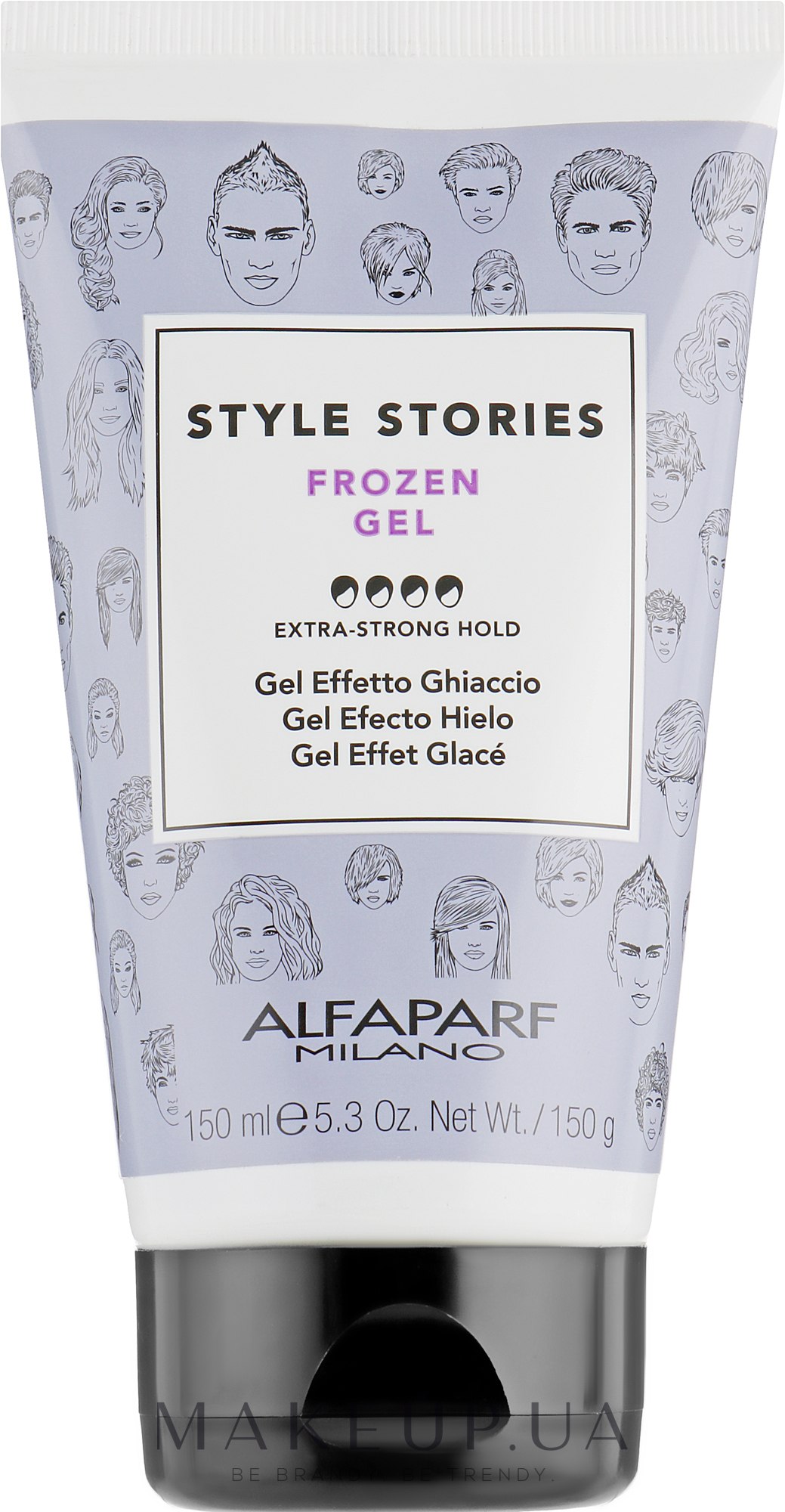 Гель для укладання з ефектом заморозки - Alfaparf Style Stories Frozen Gel Extra-Strong Hold — фото 150ml