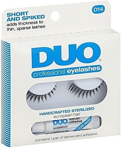 Набір - Duo Lash Kit Professional Eyelashes Style D14 (glue/2,5g + eye/l2pcs) — фото N1
