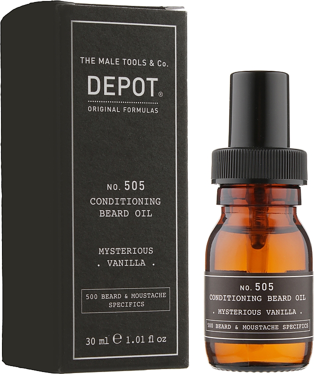 Масло для бороды "Мистическая ваниль" - Depot Beard&Moustache Specifics 505 Beard Oil Mysterious Vanilla  — фото N2