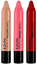 Духи, Парфюмерия, косметика Набор - NYX Professional Makeup Simply Lip Cream Set 3 (lipstick/3x3g)