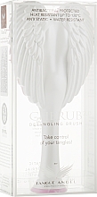 Расческа-ангел компактная, бело-розовая - Tangle Angel Cherub 2.0 Gloss White — фото N1