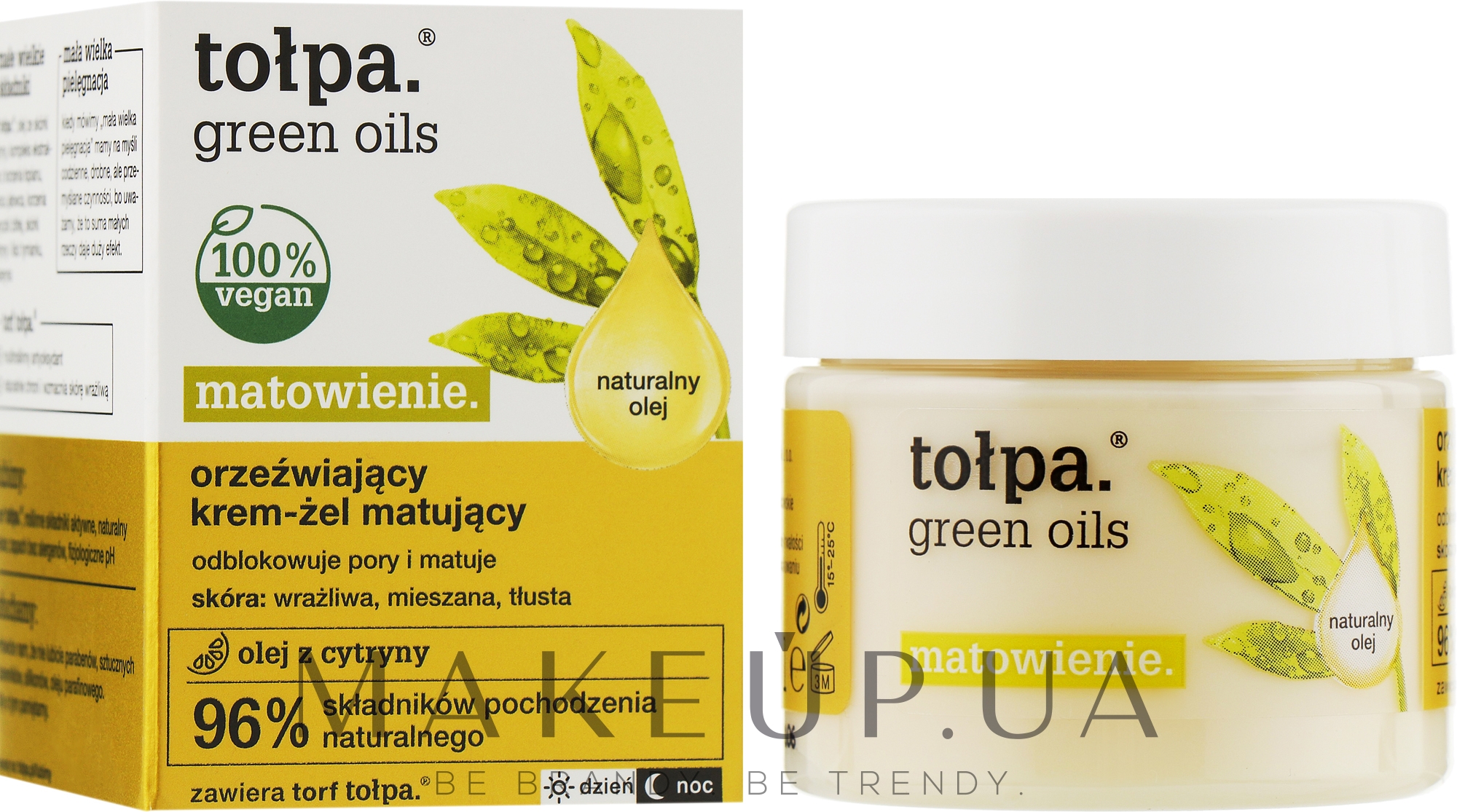 Матирующий крем-гель для лица - Tolpa Green Oils Cream-Gel — фото 50ml
