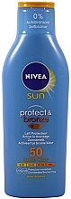 Духи, Парфюмерия, косметика Солнцезащитный лосьон для тела "Защита и загар" - NIVEA Sun Protect & Bronze Tan Activating Lotion SPF 50