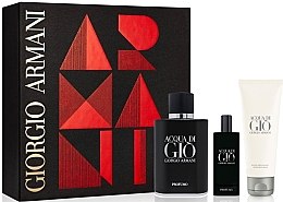 Духи, Парфюмерия, косметика Giorgio Armani Acqua di Gio Profumo - Набор (edp/75ml + edp/15ml + ash/lot/75ml)