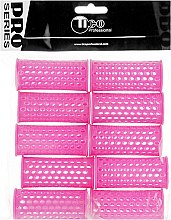 Бигуди пластиковые d28 мм, розовые - Tico Professional — фото N1